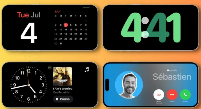 长沙苹果手机维修分享iOS17横屏充电待机显示有什么好处 