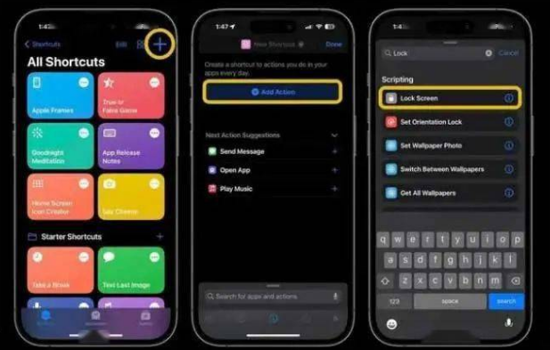 长沙苹果14锁屏维修店分享iPhone14升级iOS16.4后如何创建锁屏快捷方式 