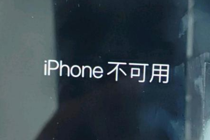 长沙苹果服务网点分享锁屏界面显示“iPhone 不可用”如何解决 